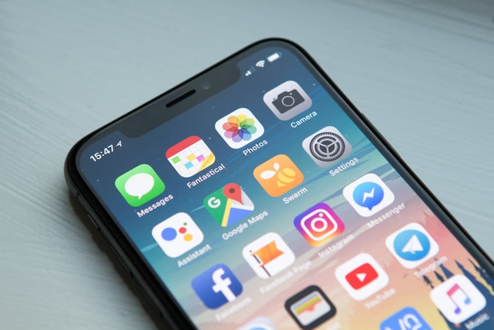 Native mobile app UI close-up