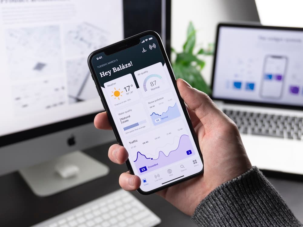 Cross-platform app screens during review
