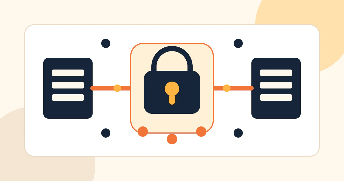 Enterprise identity controls around a multi-tenant SaaS product Two customer organizations connecting through a controlled identity gateway to separate SaaS tenants