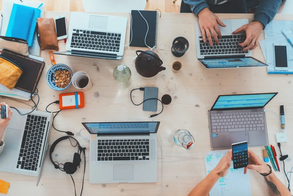 Product team workspace supporting mobile delivery