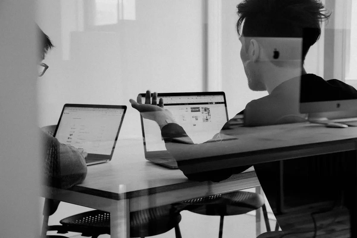Multi-user SaaS platform dashboard on screen